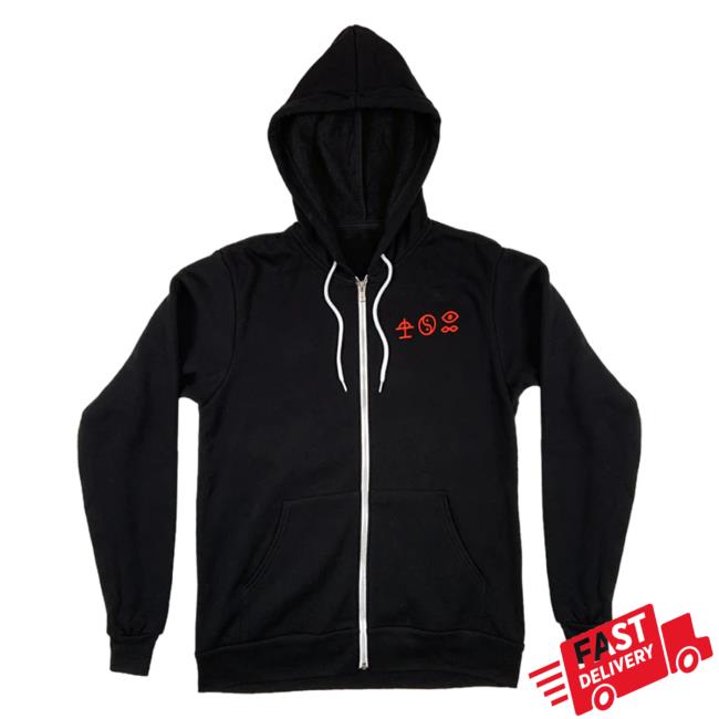 Official Sumerian Records Merch Bad Omens Like A Villain Zip Up Sweatshirts