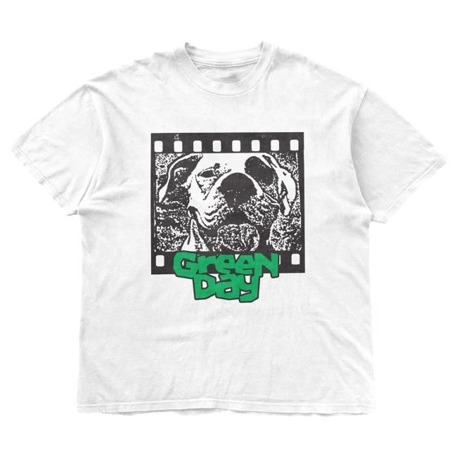 Official Green Day Apparel Store Film Strip Dog Shirt Green Day