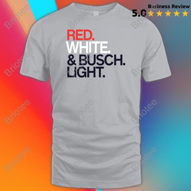 Rodney Davis Olivia Beavers Red White & Busch Light Shirt