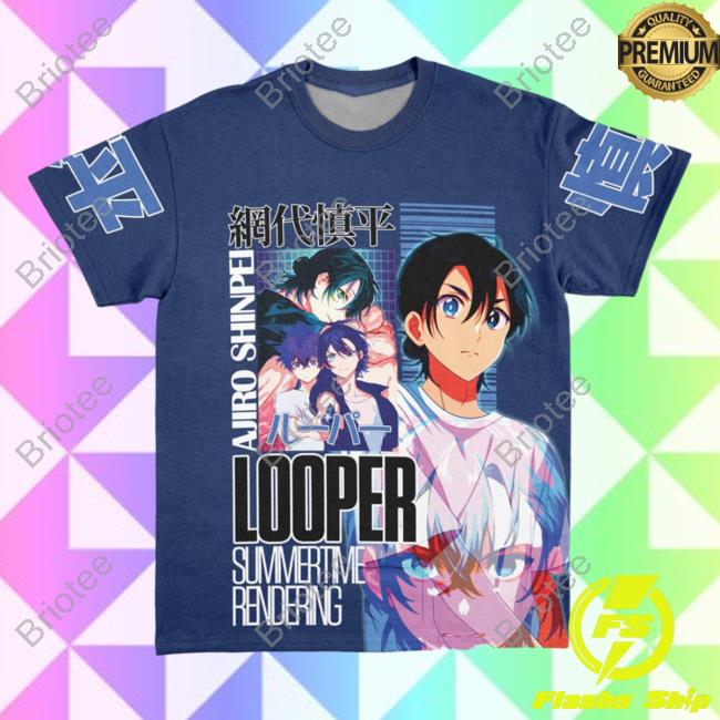 Official Anime Ape Clothing Ajiro Shinpei Summer Time Rendering Streetwear New Shirt Animeape