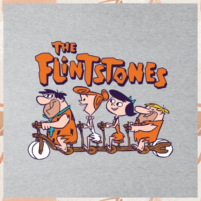 The Flintstones Tandem Bike T Shirt The Flintstones