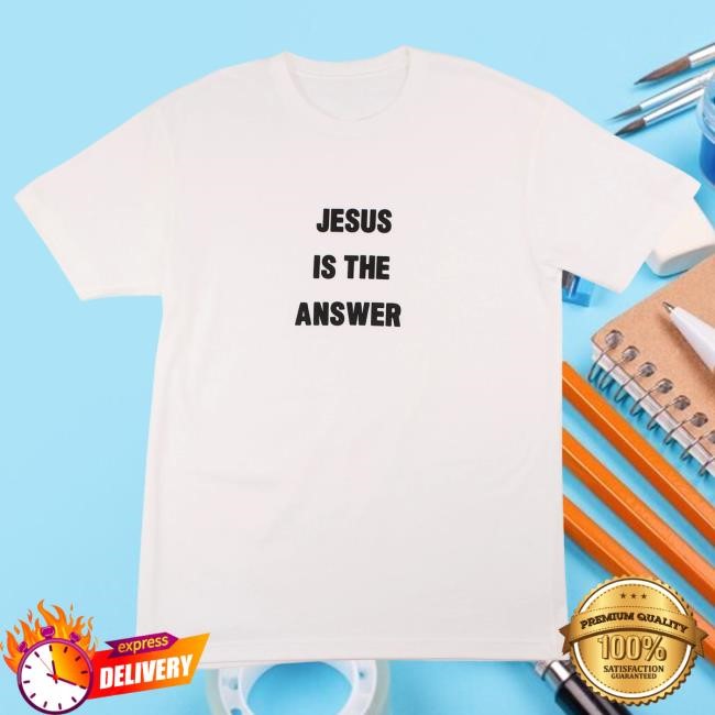 Official Zauntee Merch Store NEW ‘Jesus Is The Answer’ - Shirts (White)