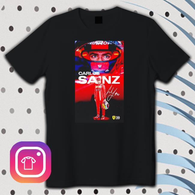 Premium carlos Sainz Signature T Shirt