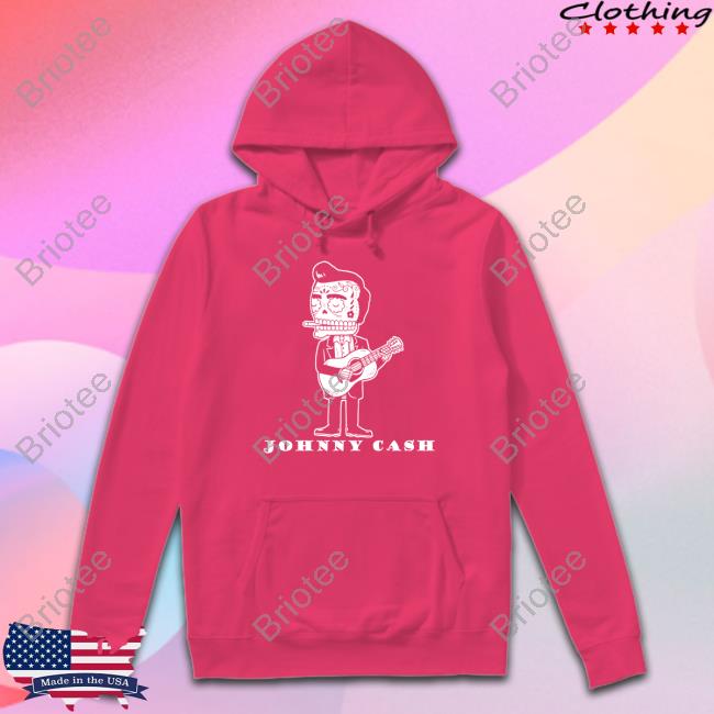Dom Lucre Johnny Cash Calavera Gocco Skull Hoodie