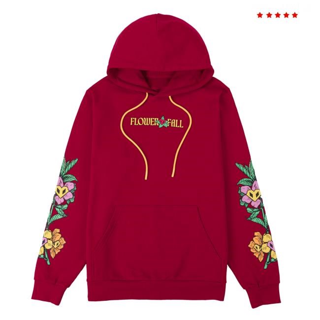 Hardcore Build Flowerfall Swearter Hoodie - Philza Official Merch Shop Ph1lza Clothing Store Apparel
