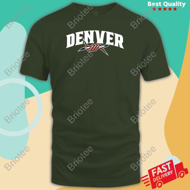 Premier Lacrosse League Champion Denver Outlaws Primary Logo Black Tee Shirt