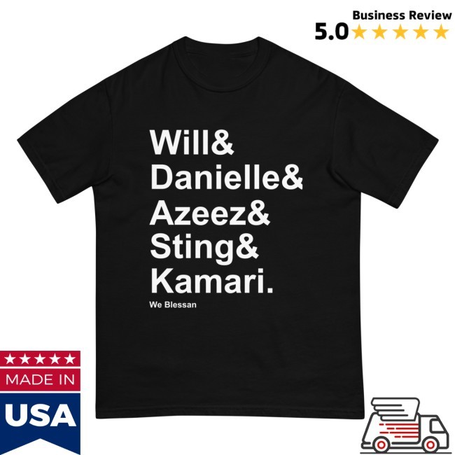 Will & Danielle & Azeez & Sting & Kamari New T-Shirt Houston Stressans