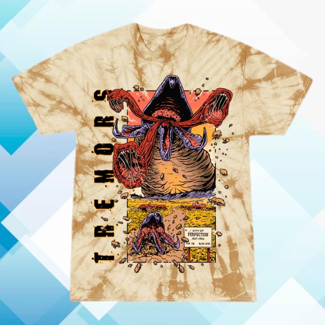Official Cavity Tremors '90S Horror 3D Tie Dye Tee Cavitycolors