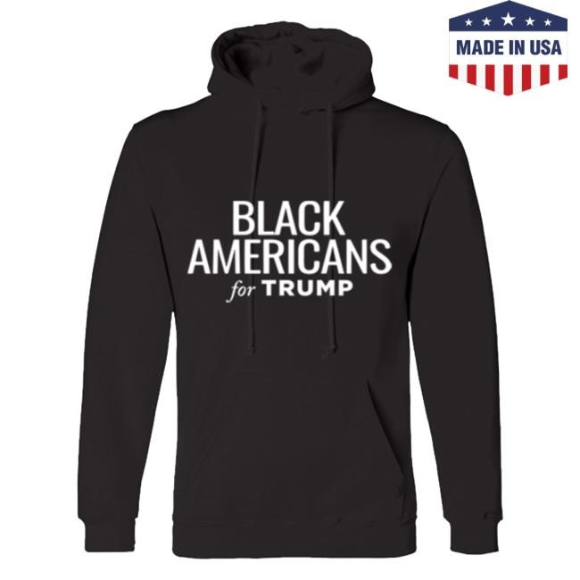 Official Donald Trump Merch Store Donald Trump Black Americans For Trump Black Pullover Sweatshirt Donald Trump Apparel Clothing Shop DonaldTrump