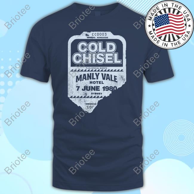 Ausmusic T-Shirt Day Shop Merch Cold Chisel - Ticket Stub - Navy T-Shirt Archie Roach
