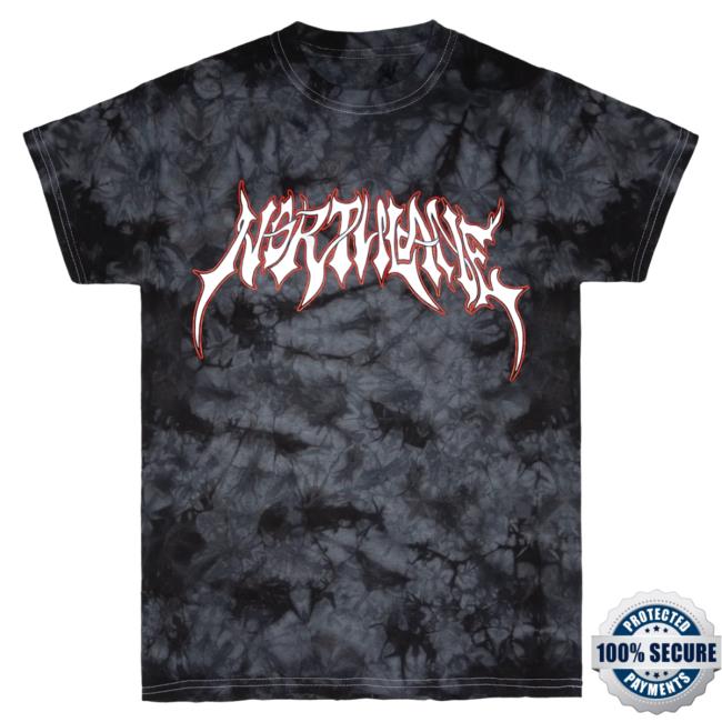 Official Merch Now Northlane Logo Dye Tshirt Crystal Black MerchNow