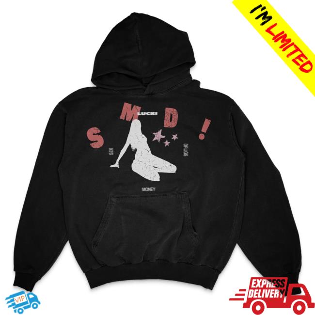 Official Lucki Merch SMD Tee Shirt Black Deadboylife