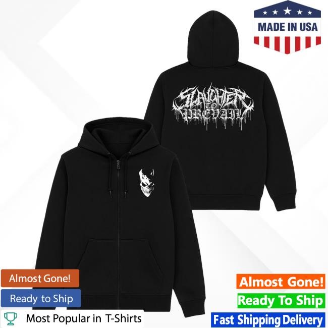Slaughter to Prevail - Mask/Logo Zip Up Hooded Sweatshirt Slaughter to Prevail Merch