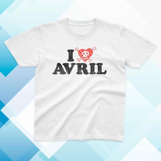 Official Avril Lavigne Merch Store Avril Lavigne Youth I Heart Avril Top Shirt AvrilLavigne