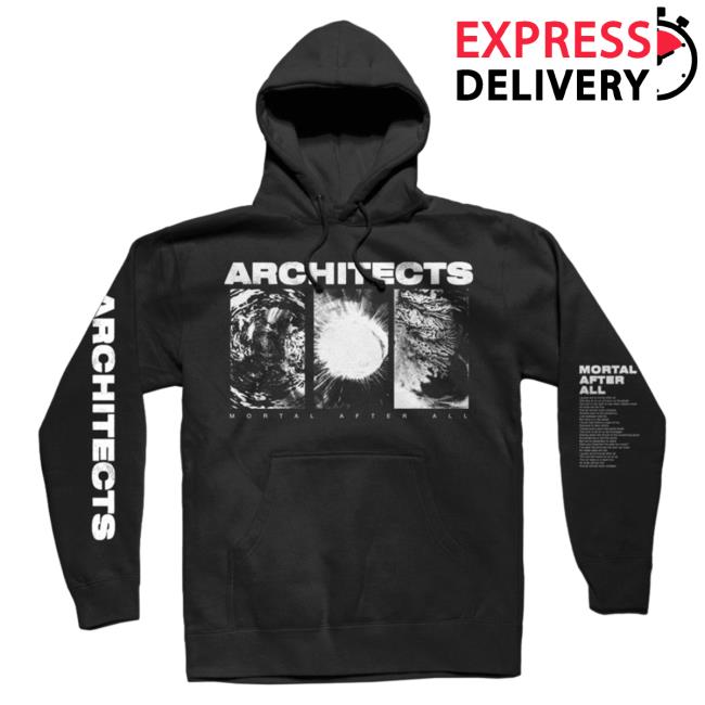 Official Kings Road Merch Store Architects Merch Store Shop Architects Mortal After All Pull Over Hoodie (Black) KingsRoadMerch