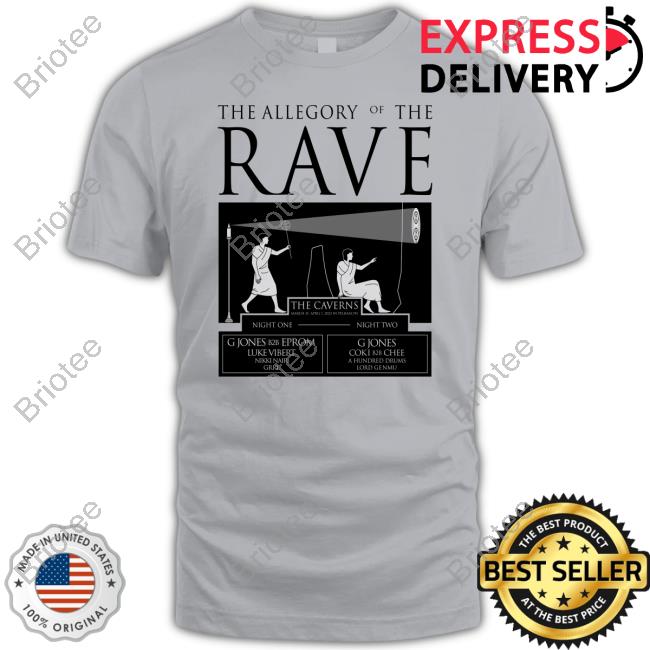 G Jones Merch The Allegory of the Rave Tee Shirt Gjonesbass