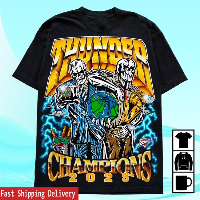 Thunder World Champs Shirt - Black| Warren Lotas Official NBA