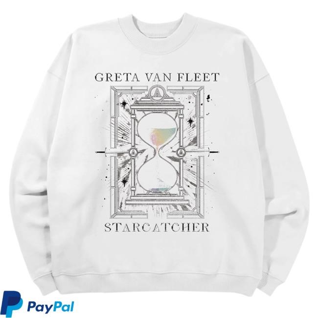 Greta Van Fleet Official Merch Store White Hourglass Crewnecks Greta Van Fleet Clothing Shop Greta Van Fleet Apparel
