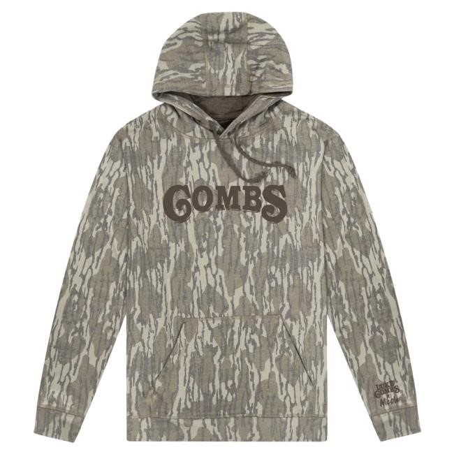 Official Luke Combs Merch Store Luke Combs LC x Nicole Mossy Oak Camo Popover Hoodie