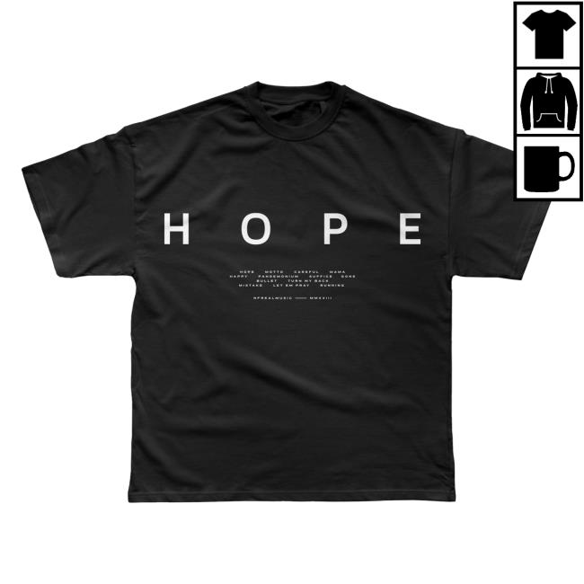 Official Nf Real Music Merch Store Hope Shirt 2023 Black Nfrealmusic Shop