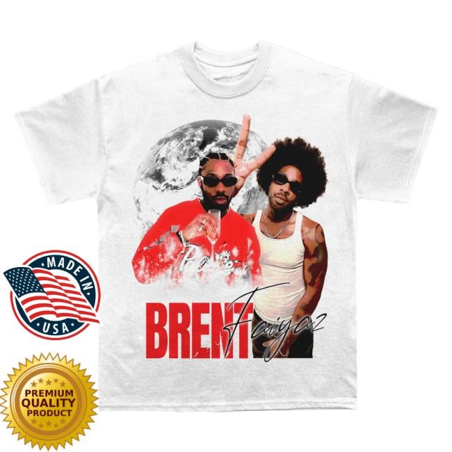 Official Brent Faiyaz Merch Brent Faiyaz | Cold Prints Brent Globe T-Shirts