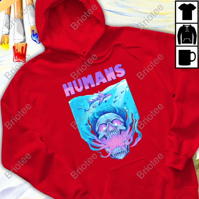 Humans Skull Shark Tee Humans Skull Shark Hoodie