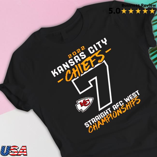Kansas City Chiefs 2022 7 Straight AFC West Championships Hoodies