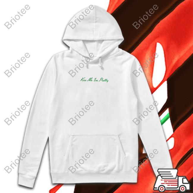 Barstool Sports Store Kiss Me I'm Pretty Script Hoodie