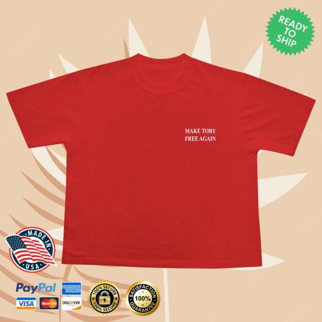 Official Tory Lanez Store Make Tory Free Again Tee (Red / Black) Popover Shirt Forever Umbrella Shop