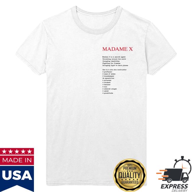 Official Madonna Merch Store Madame X Manifesto Hoodies Madonna Louise Ciccone Clothing Shop