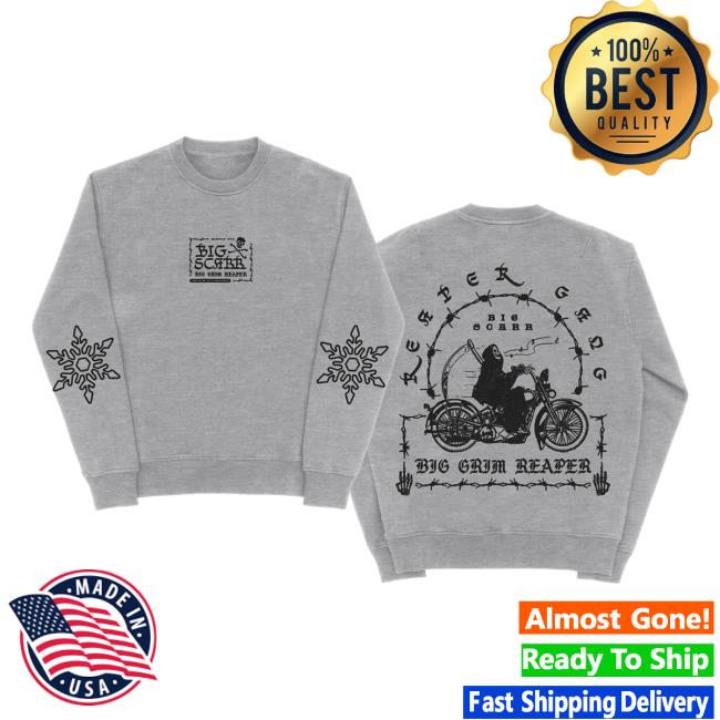 Official Big Scarr Clothing Store Merch Memphis Grown Hooded Sweatshirt Grey BigScarr Shop
