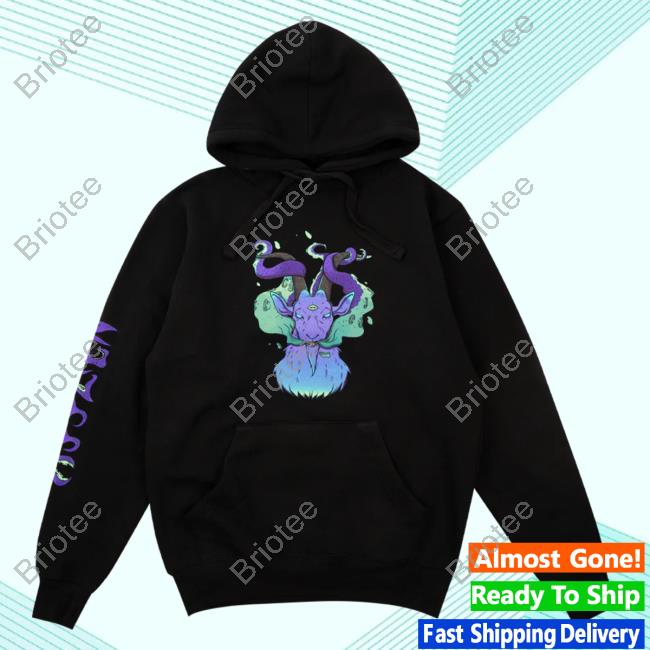 Official Elvis The Alien Ayylien Clothing Baphomet Hooded Sweatshirt