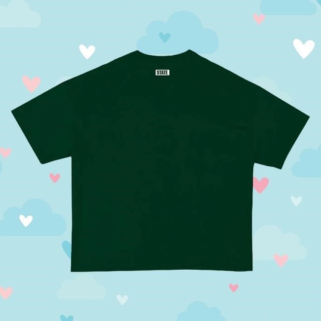 Arena Crowd Style MSU Court Gladiator Tee Green | Sana Detroit