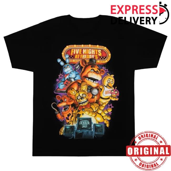 Official Halloween Horror Nights 2025 Five Nights at Freddy's Adult Tees
