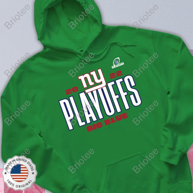 Official New York Giants Shop New York Giants Playoffs 2022 Big Blue T-Shirt