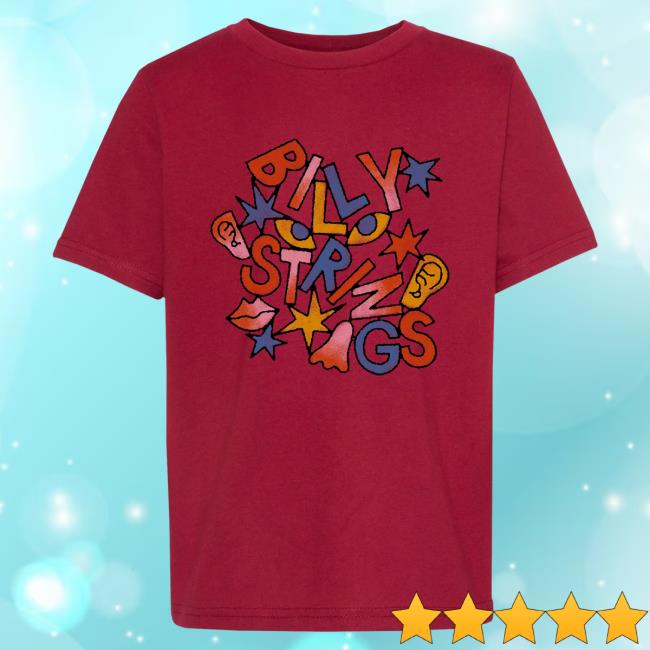 Official Billy Strings Merch Store Shop Billy Strings Jumbled Letters Youth (Max Löffler) T-Shirts