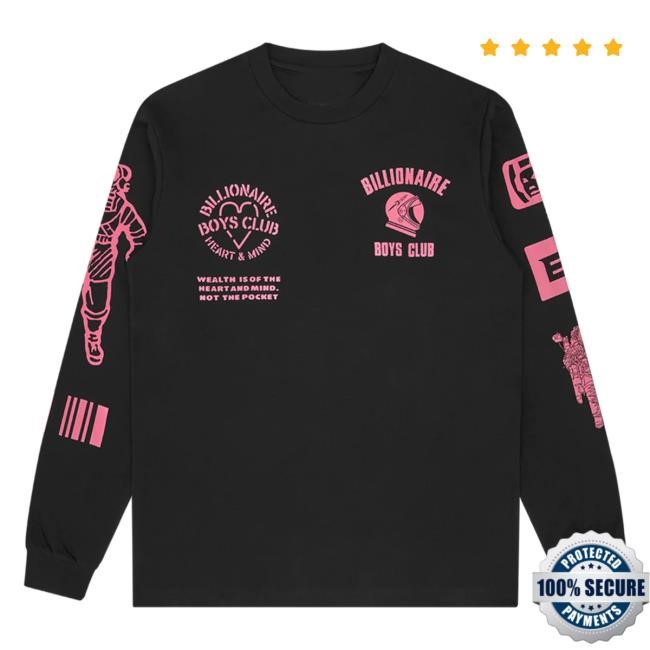 Official Multi Graphic Long-Sleeve Black Tees