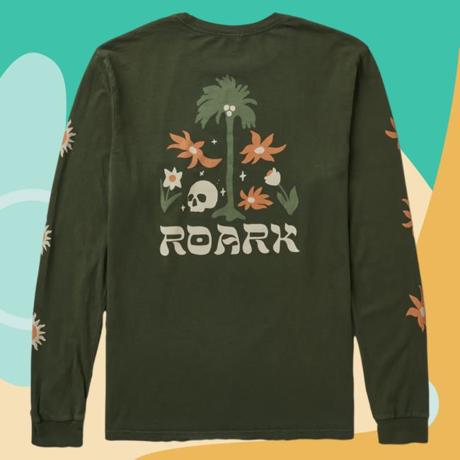 Official Roark Clothing Store Shop Atoll Long Sleeve Shirt 2023 Dark Military