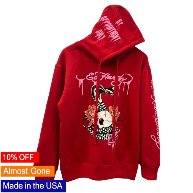 Official Ed Hardy Merch Store Ed Hardy Rose Cobra Pullover Hoodie EdHardy Apparel Clothing Shop