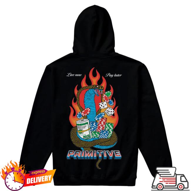 Official Primitive Skateboarding Apparel Clothing Merch Store Shop Cobra Live Now Pay Later Sweaters Black