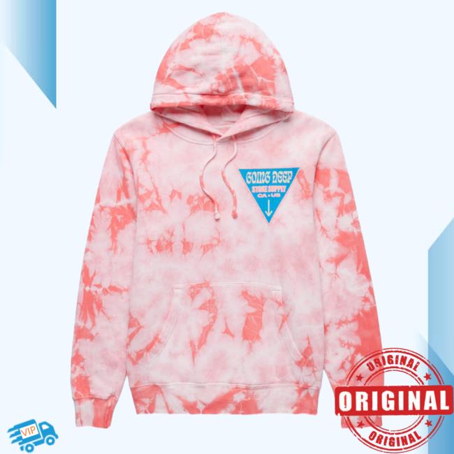 Official Chad And Jt Merch Going Deep Coral Tie-Dye Shirts