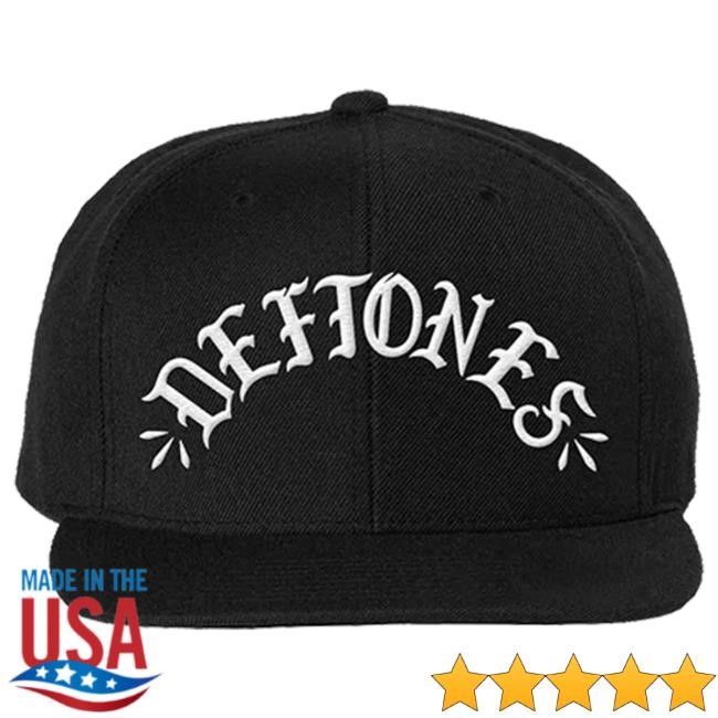 Official Deftones arch logo puff embroidered Cap