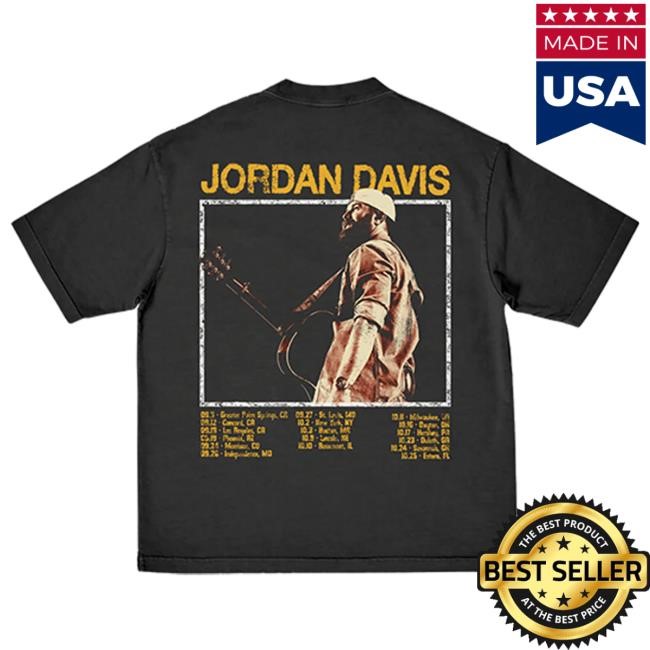 Jordan Davis Official Ain’t Enough Road U.S. Tour Photo Tee Archive