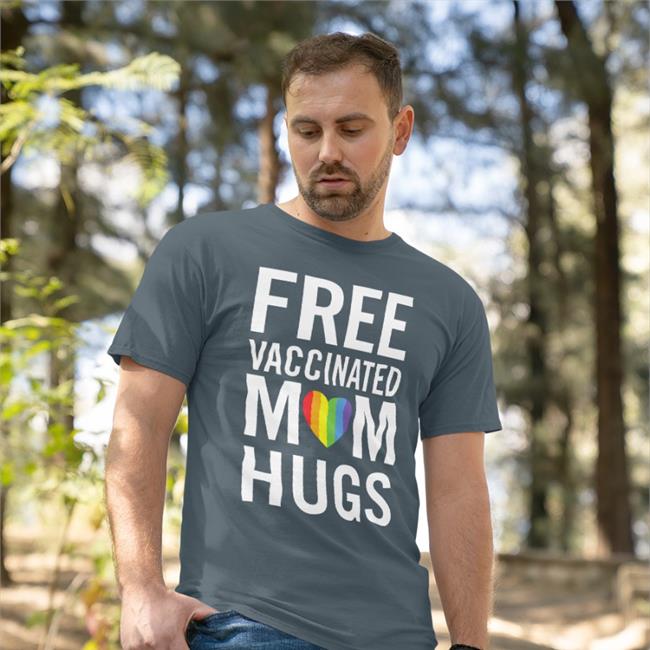 Charleston Prid Free Vaccinated Mom Hugs Pride LGBTQ Shirt Kristen Johnston