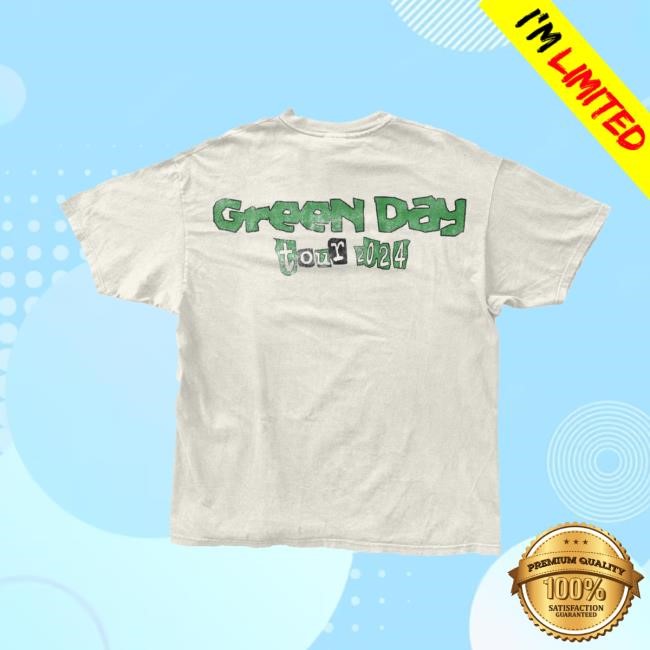 Green Day Merch Saviors Throwback Tour T Shirt – Green Day Band Store