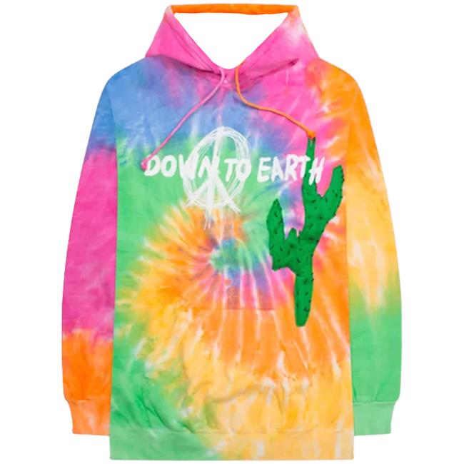 Official Travis Scott Merch Store Travis Scott Astroworld X Dsm Down To Earth Long Sleeve Tee Tie Dye TravisScott Shop
