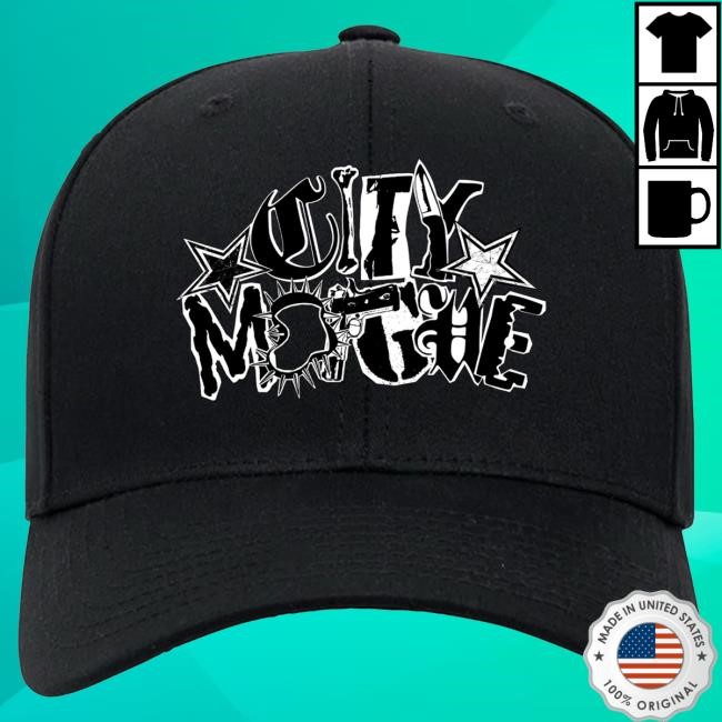 Official City Morgue Merch Revenge X City Morgue Graffiti Cap Embroidered Black/White City Morgue Clothing