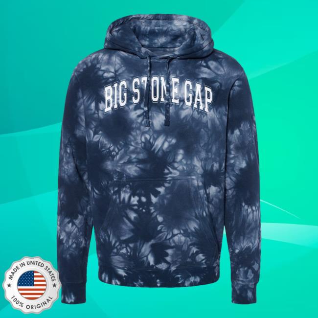 Official Hometown Apparel Clothing Merch Big Stone Gap Virginia Varsity Tie-Dye Sweatshirts Tie Dye Navy