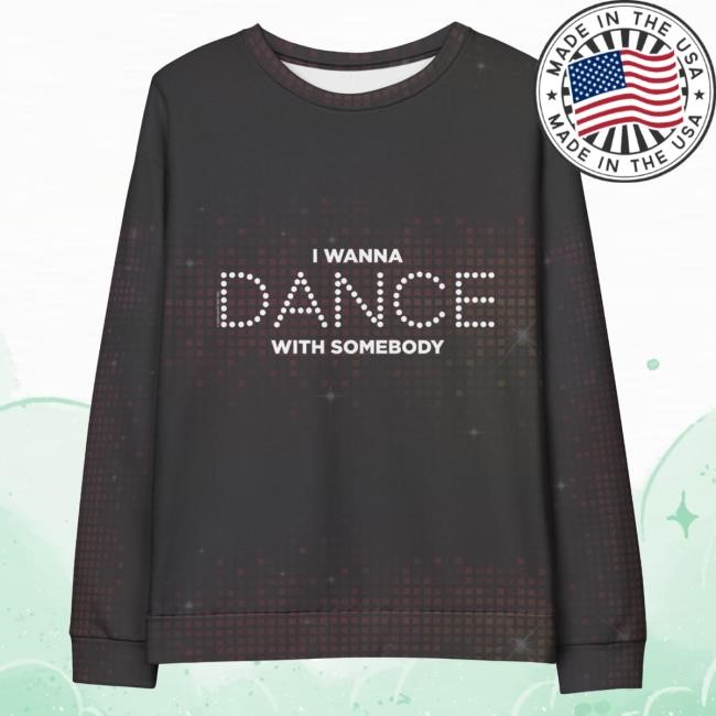 Official Whitney Houston Clothing Whitney Houston I Wanna Dance With Somebody Hoody | Grey Sparkle