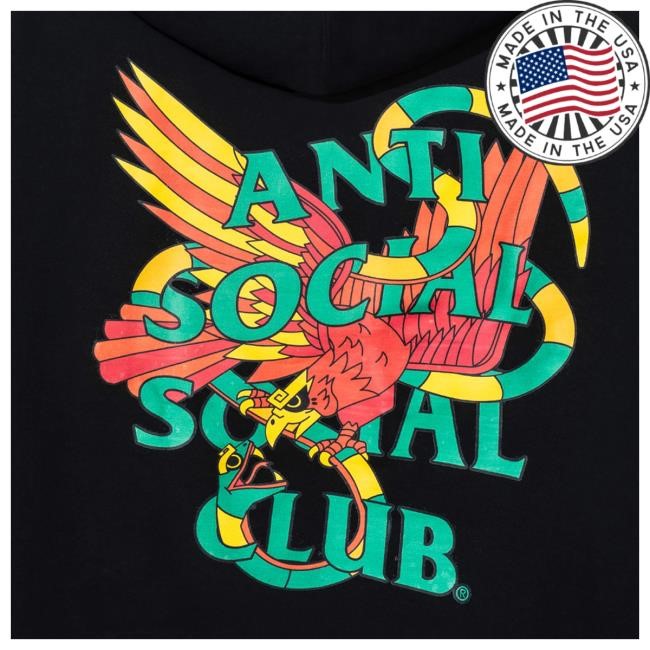 Grappling Hoodie - Black – AntiSocialSocialClub